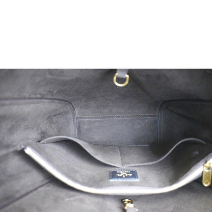 LOUIS VUITTON Kimono Monogram Canvas Leather Tote Bag Noir Black