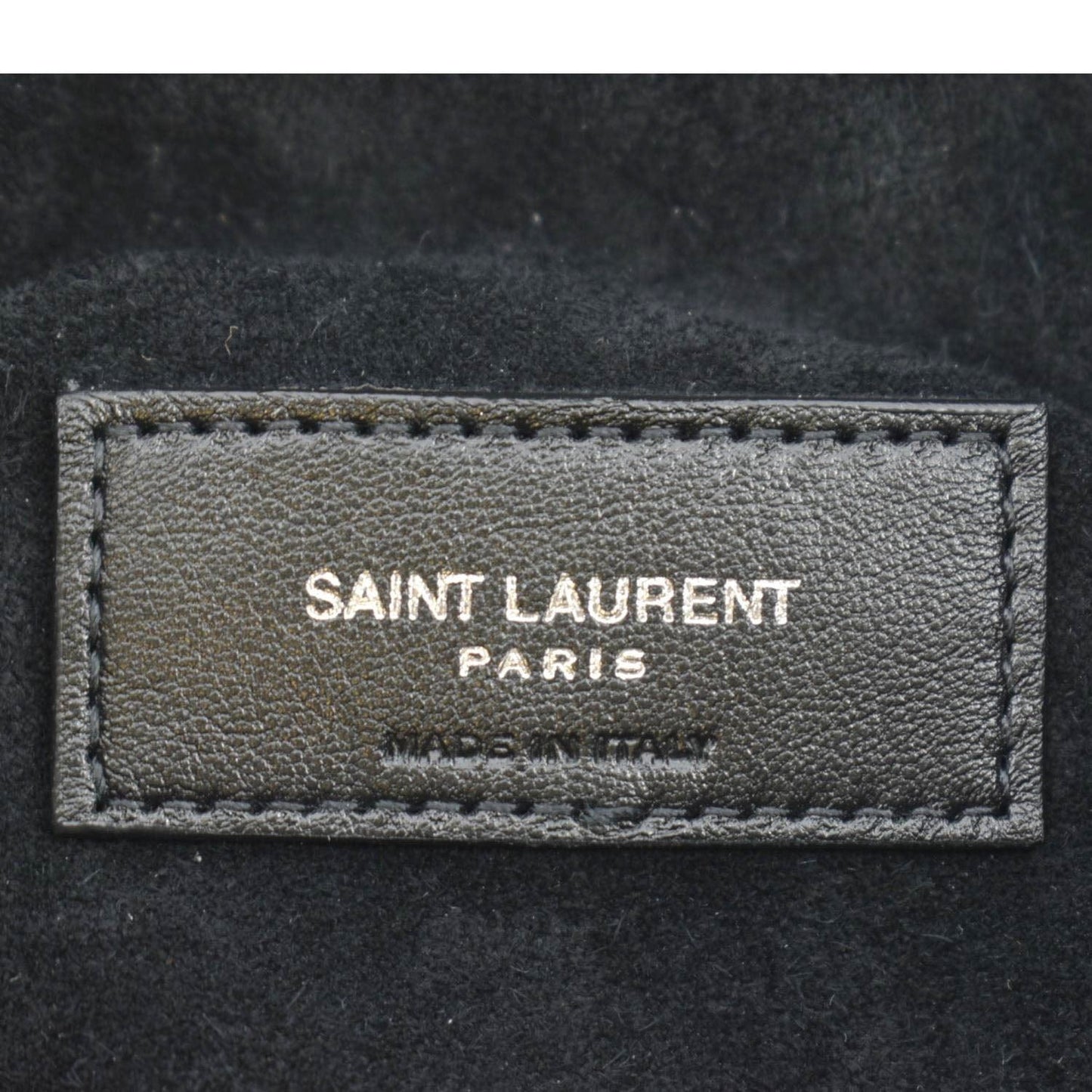 YVES SAINT LAURENT Pac Pac Ruched Leather Hobo Bag Black