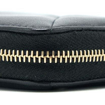 Chanel 19 Zip Wallet Goatskin Black