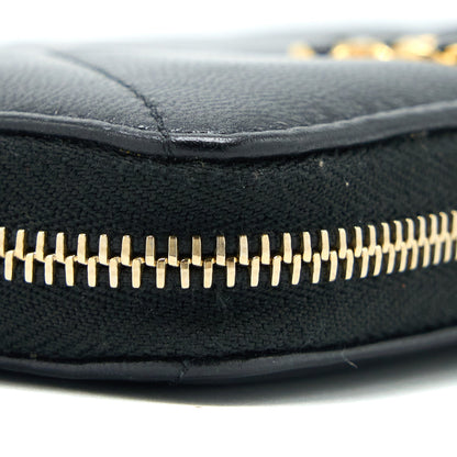 Chanel 19 Zip Wallet Goatskin Black
