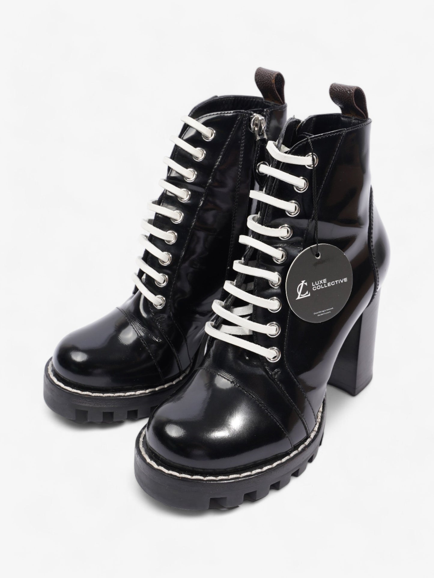 Louis Vuitton Star Trail Ankle Boot Patent Black EU 36 / UK 3