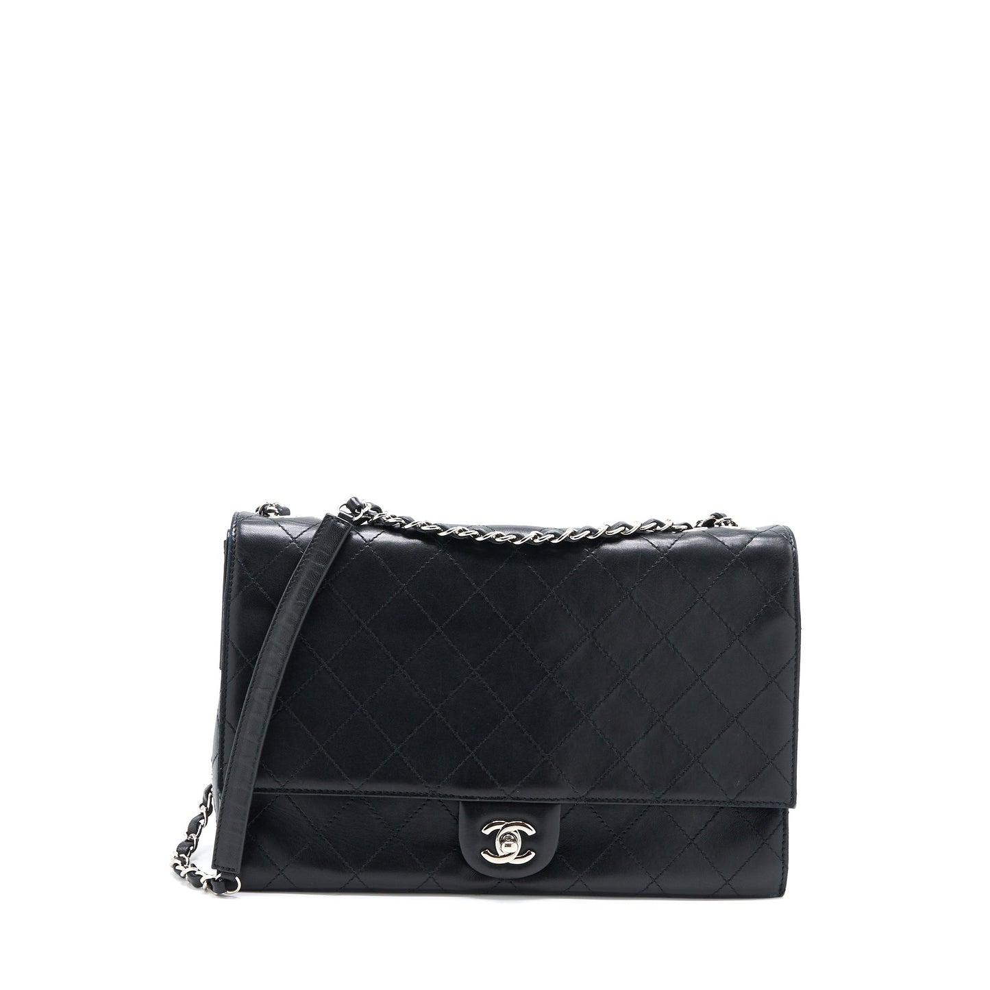 Chanel Quilted Flap Bag Lambskin Black