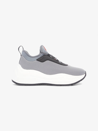 Prada Womens Neoprene Grey / White / Black EU 35 / UK 2