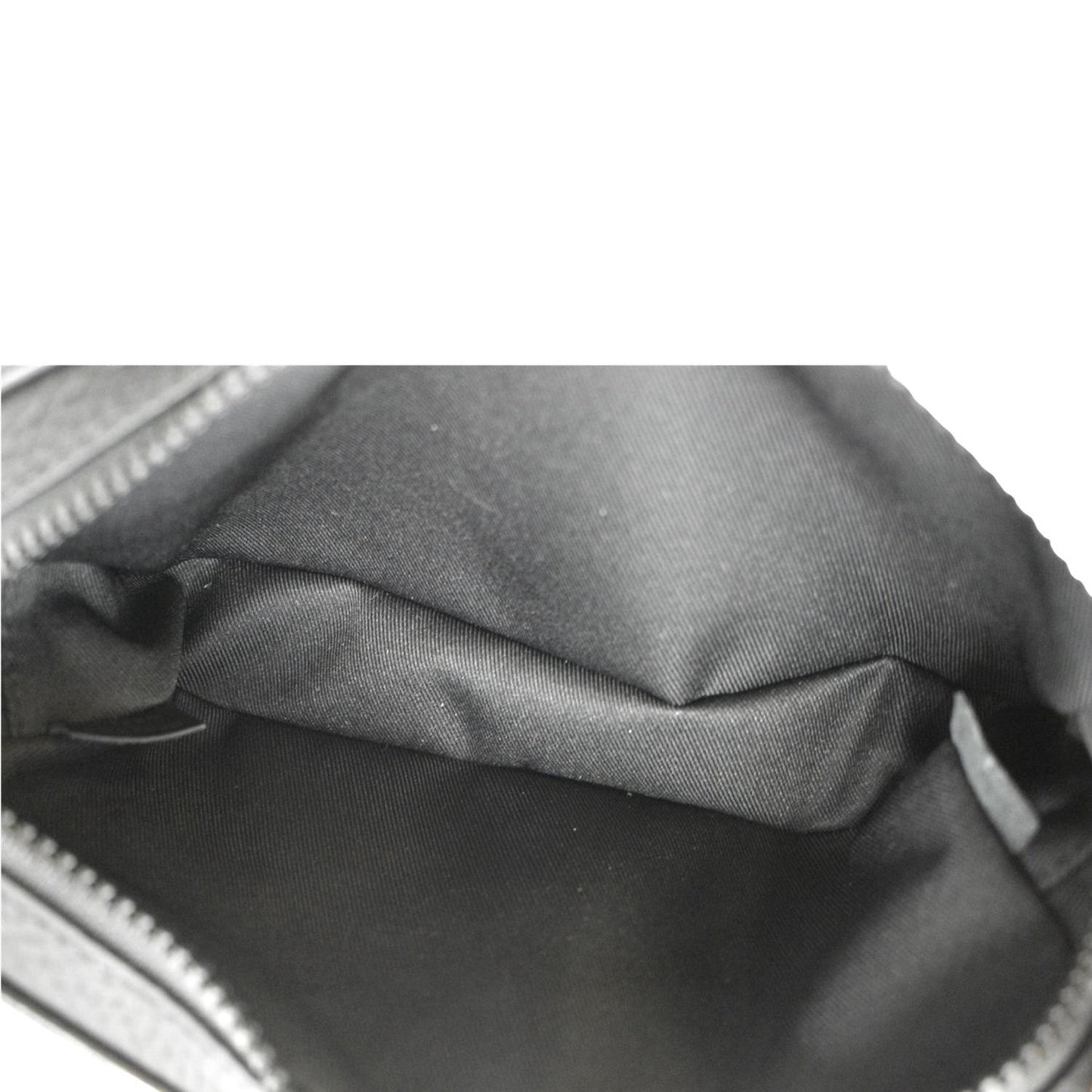 LOUIS VUITTON Volga Monogram Empreinte Chain Pochette Bum Bag Black