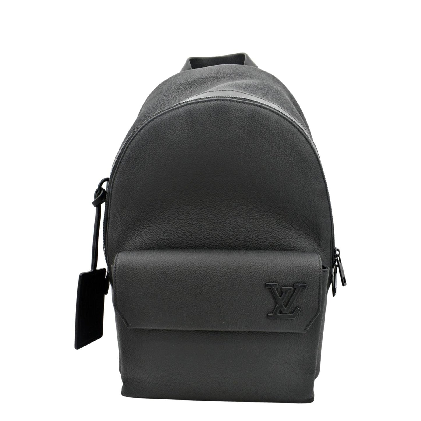 LOUIS VUITTON Takeoff Aerogram Grained Calf Leather Backpack Black