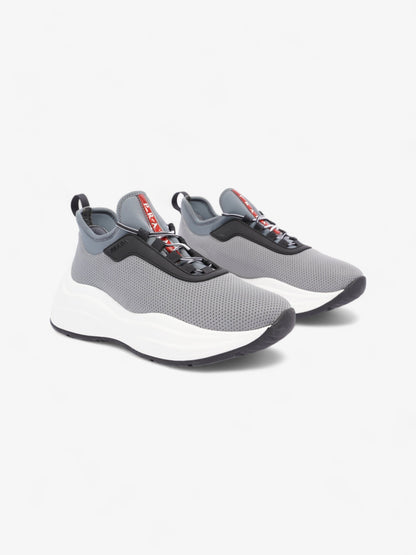 Prada Womens Neoprene Grey / White / Black EU 35 / UK 2