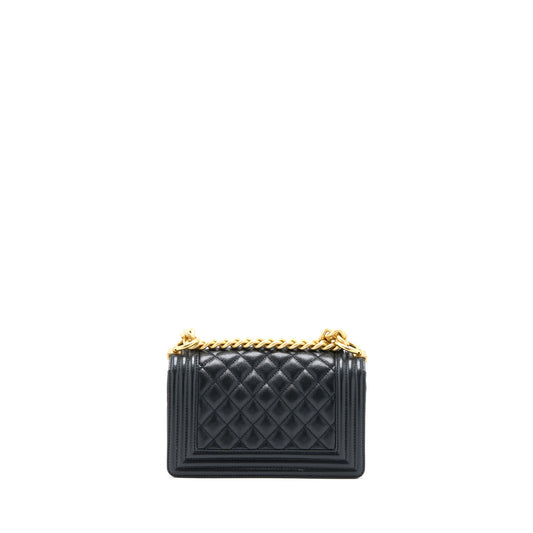 Chanel Small Boy Bag Caviar Black