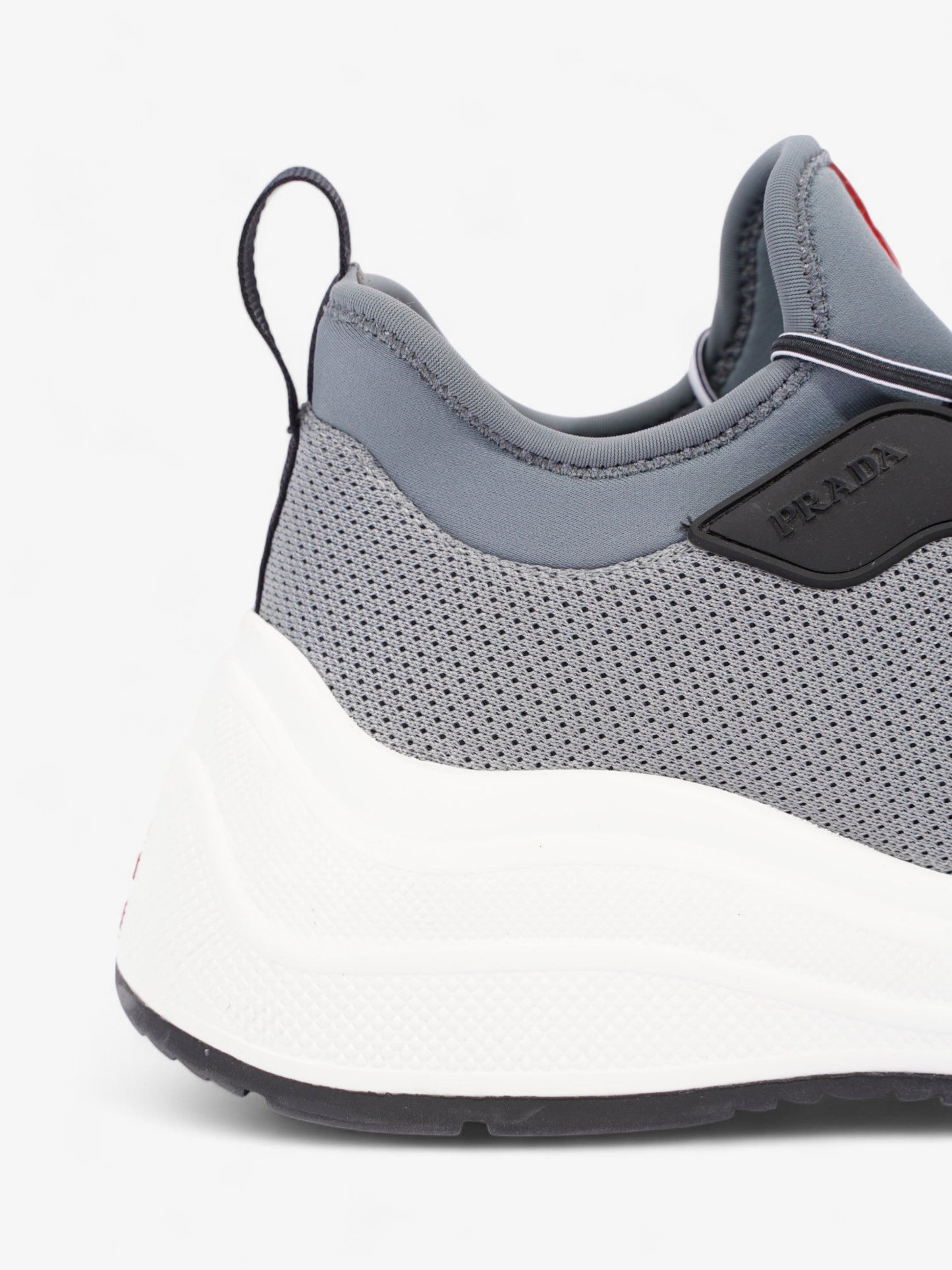 Prada Womens Neoprene Grey / White / Black EU 35 / UK 2