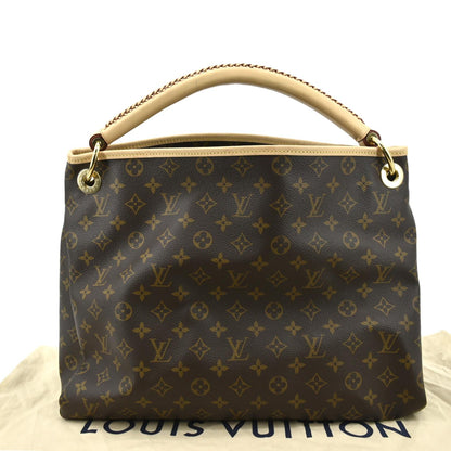 LOUIS VUITTON Artsy MM NM Monogram Canvas Hobo Bag Brown