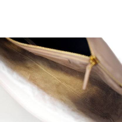 YVES SAINT LAURENT Le 5 A 7 Leather Satchel Bag Rosy Sand