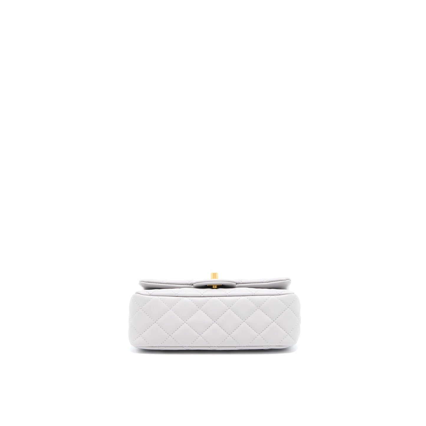 Chanel Pearl Crush Mini Rectangular Lambskin Grey Brushed  (Microchip)