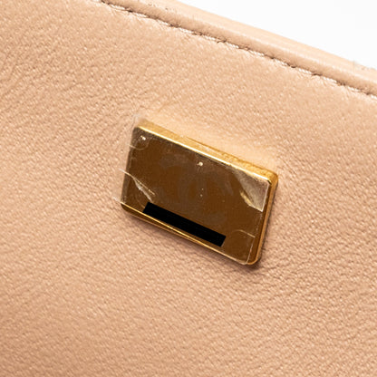 Chanel Mini Rectangular Flap Bag Lambskin Light Beige L (microchip)