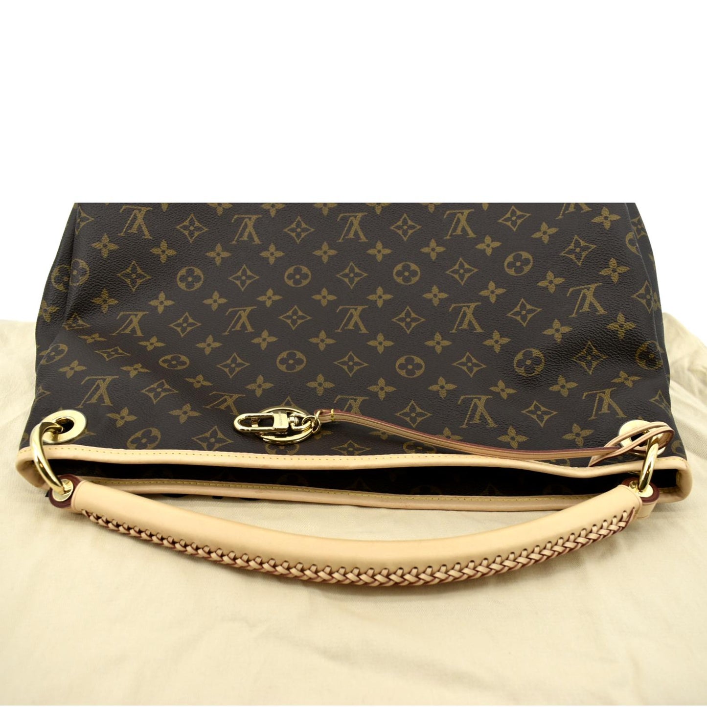 LOUIS VUITTON Artsy MM NM Monogram Canvas Hobo Bag Brown