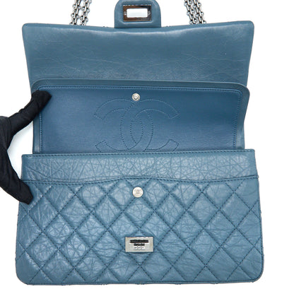 Chanel 2.55 226 Reissue Flap Bag Calfskin Blue Grey