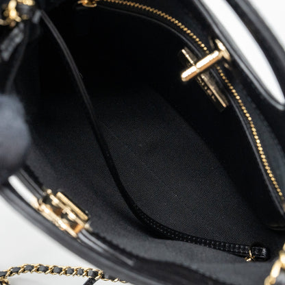Chanel 23A Mini 31 Bag Calfskin Black L(Microchip)