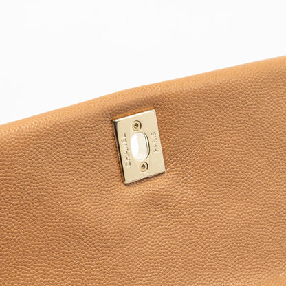 Chanel 21P Small Coco Handle Caviar Caramel L