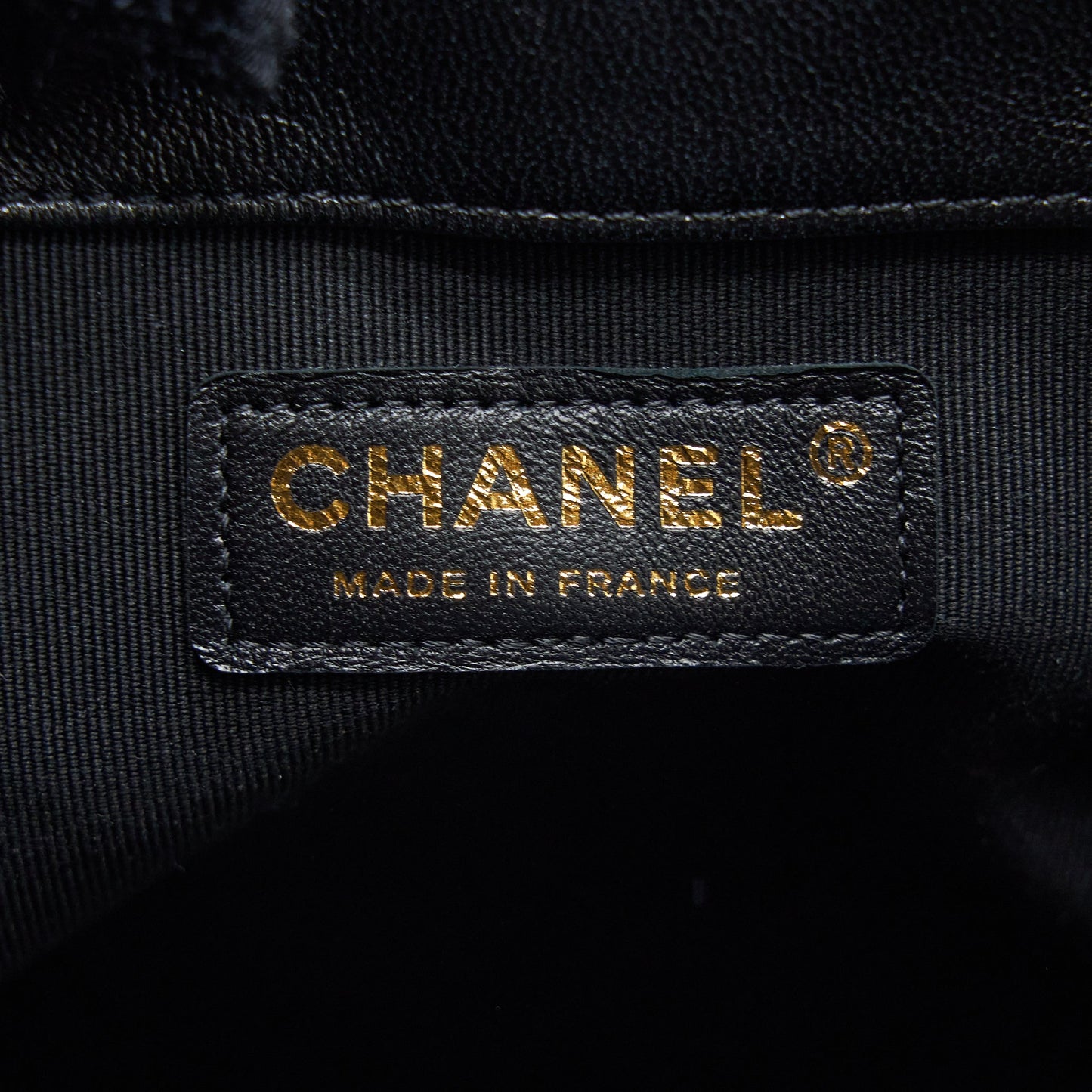 Chanel Drawstring Bucket Bag Lambskin Black  (Microchip)