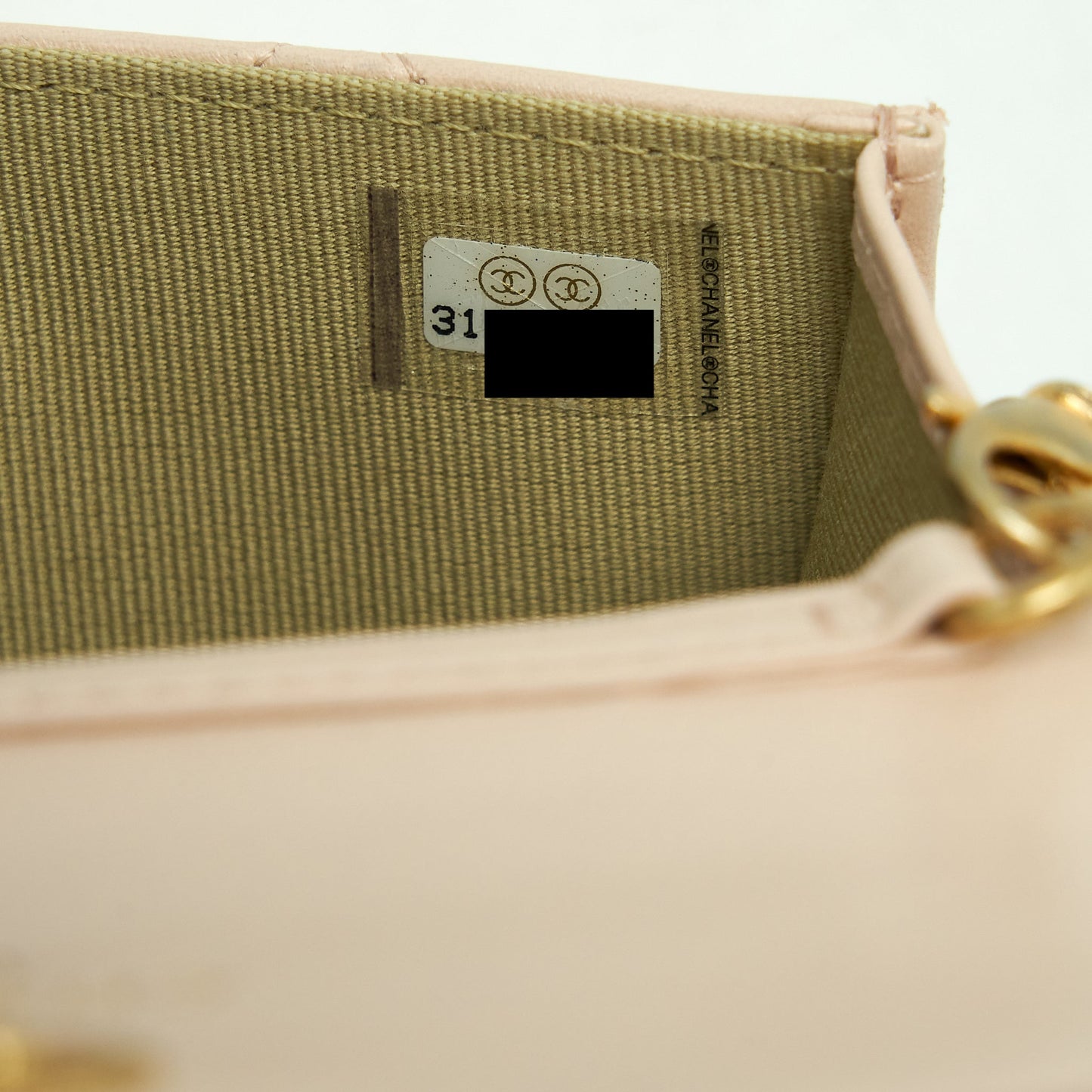 Chanel Pearl Crush Mini Flap Belt Bag Lambskin Light Pink