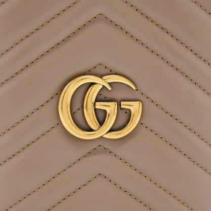 Gucci GG Marmont Mini Bucket Dark Beige
