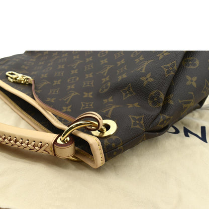 LOUIS VUITTON Artsy MM NM Monogram Canvas Hobo Bag Brown