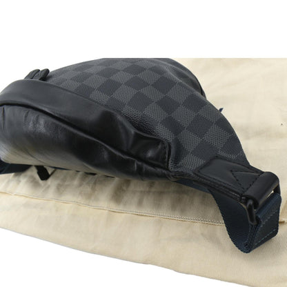 LOUIS VUITTON Discovery Damier Graphite Leather Bumbag Black
