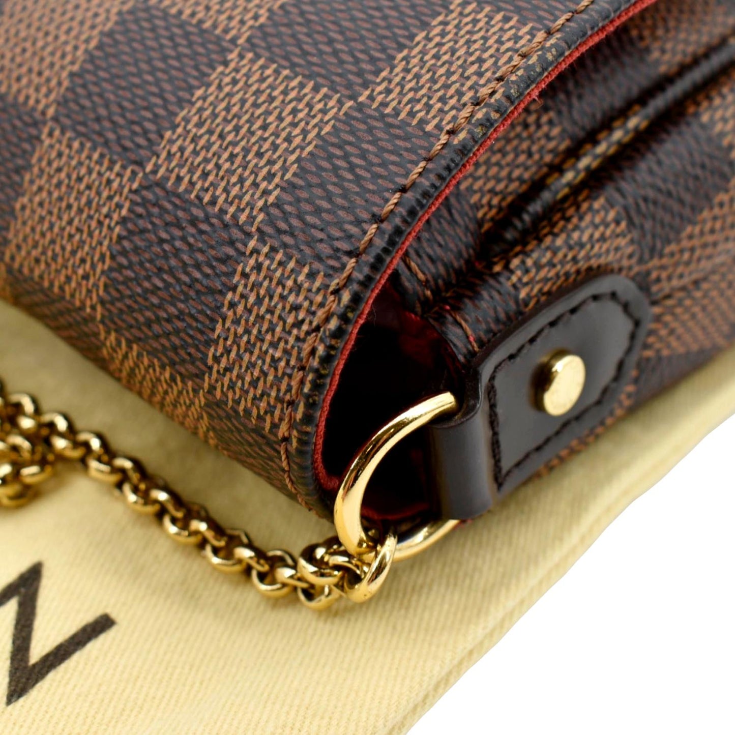 LOUIS VUITTON  Favorite PM Damier Ebene Shoulder Bag Brown