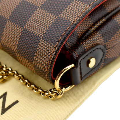 LOUIS VUITTON  Favorite PM Damier Ebene Shoulder Bag Brown