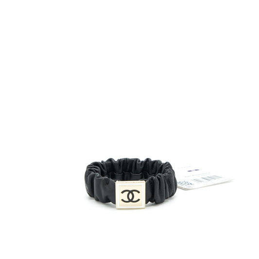 Chanel Square CC Hair Band Black L