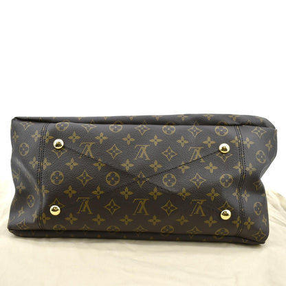 LOUIS VUITTON Artsy MM NM Monogram Canvas Hobo Bag Brown