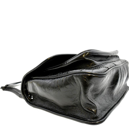 YVES SAINT LAURENT Niki Medium Leather Shoulder Bag Black