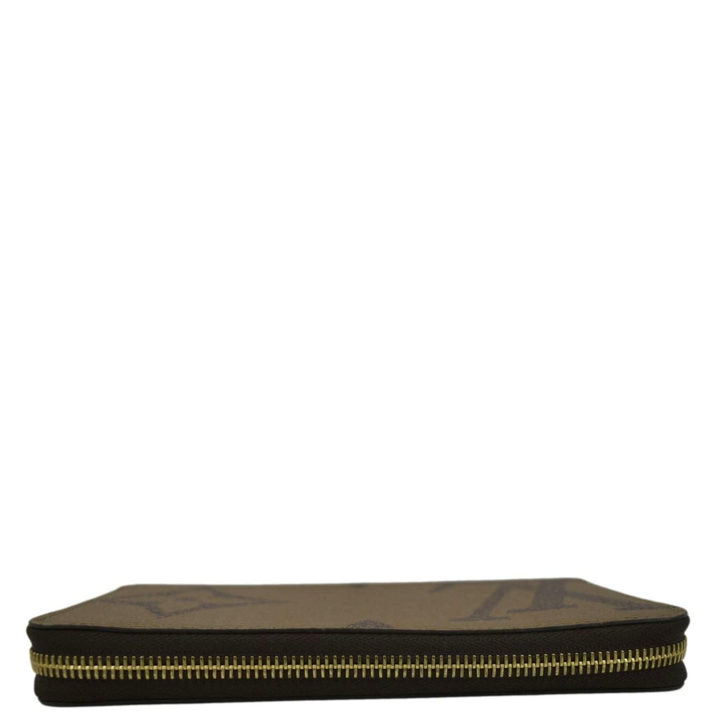 LOUIS VUITTON Giant Monogram Reverse Zippy Wallet Brown