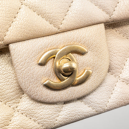 Chanel 22C mini Rectangular Flap Bag Goatskin Ombré Beige Brushed  (microchip)