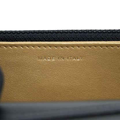 Chanel Pearl Crush Wallet On Chain Lambskin Black Brushed  (Microchip)