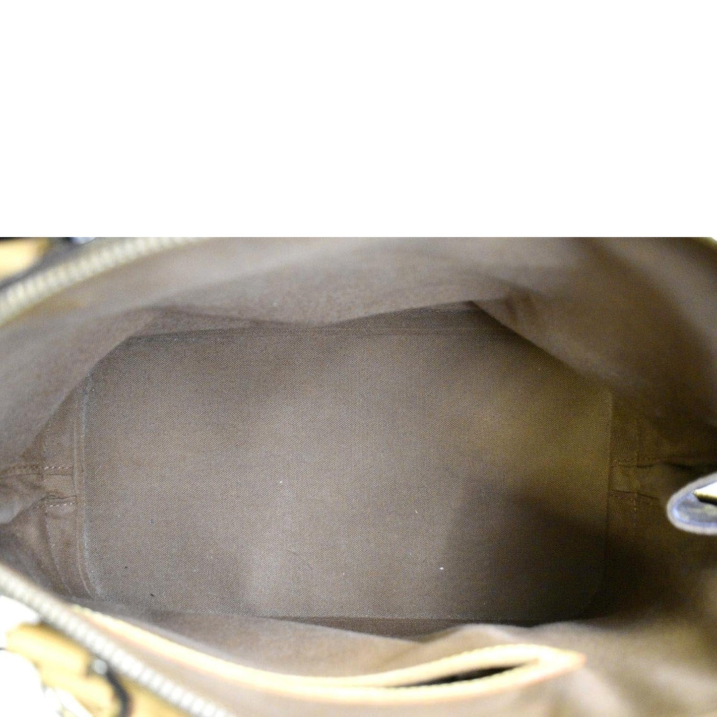 LOUIS VUITTON Alma  Monogram Canvas Satchel Crossbody Bag Brown