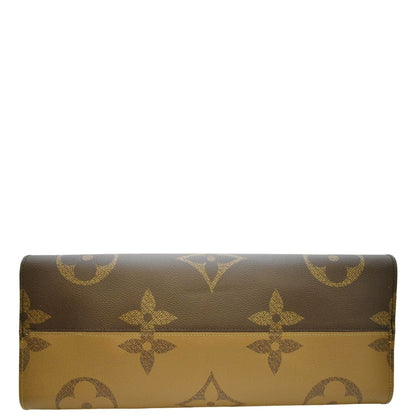 LOUIS VUITTON Onthego GM Giant Monogram Canvas Tote Shoulder Bag Brown