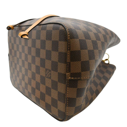 LOUIS VUITTON Neonoe Damier Ebene Shoulder Bag Safran Yellow