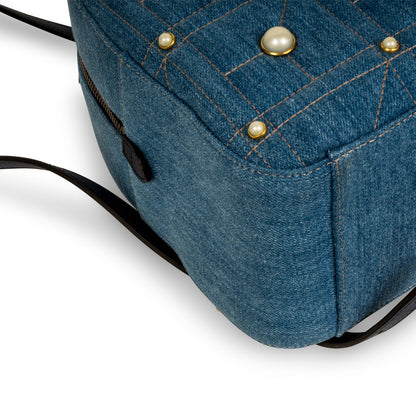 Gucci Denim Marmont Pearl Backpack