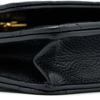 Chanel Classic Wallet On Chain Caviar Black  (Microchip)