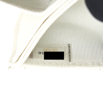 Chanel 21B Card Holder On Chain Caviar White L