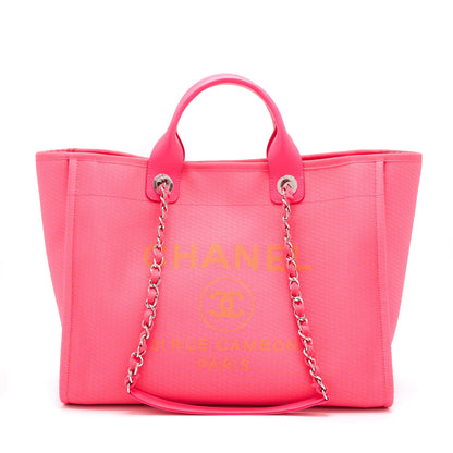 Chanel Deauville Tote Bag Hot Pink
