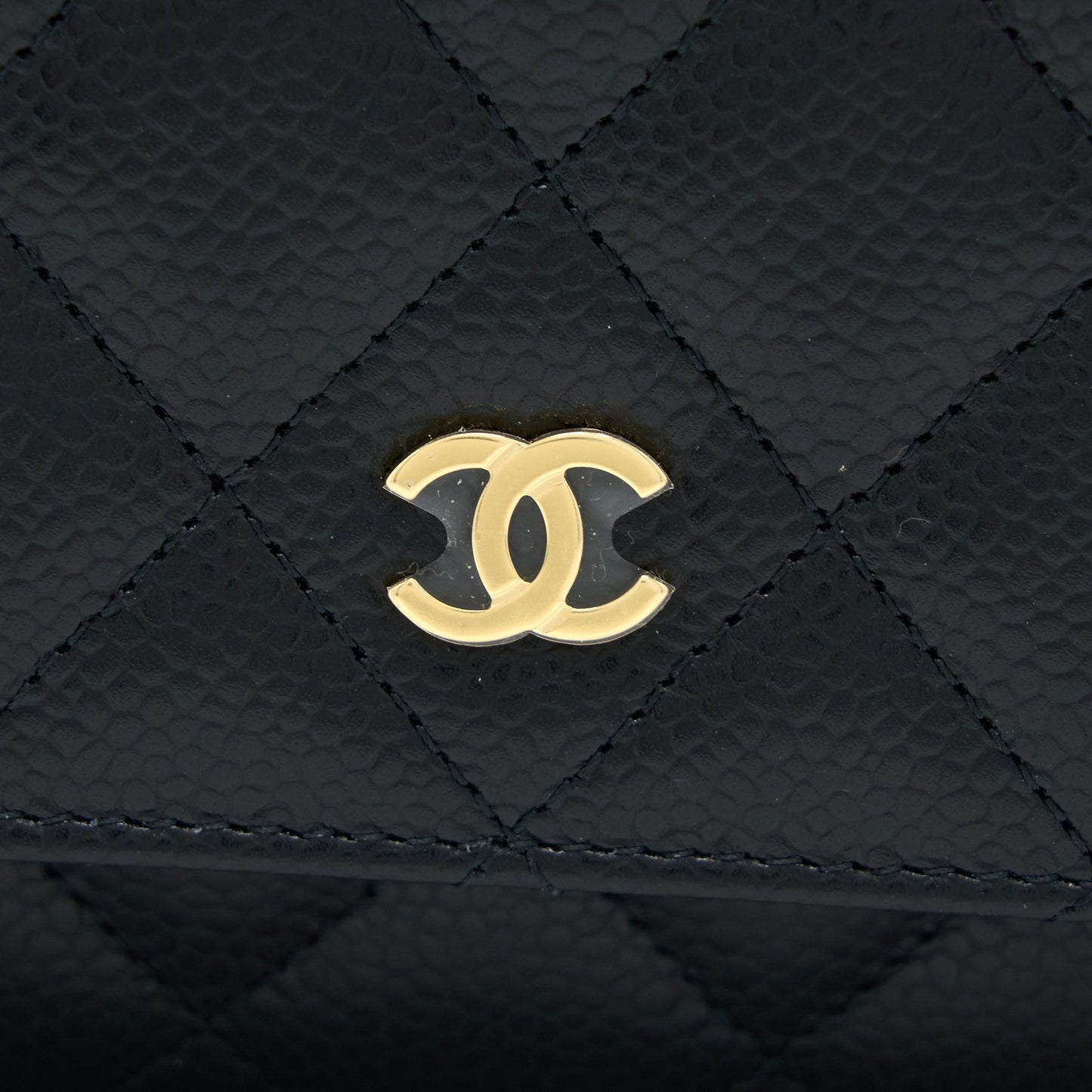 Chanel Classic Wallet on Chain Caviar Black  (Microchip)