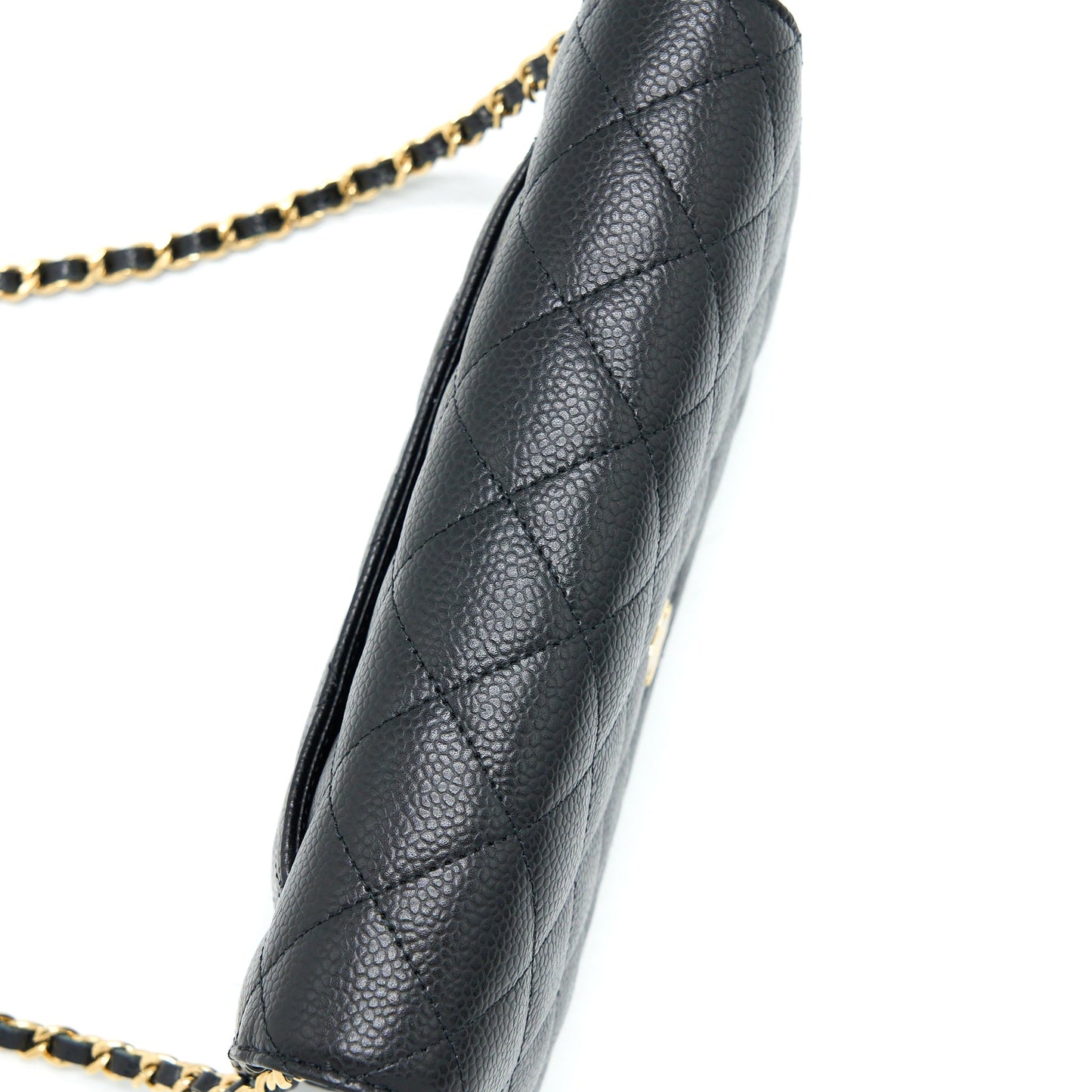 Chanel Classic Wallet on Chain Caviar Black  (Microchip)