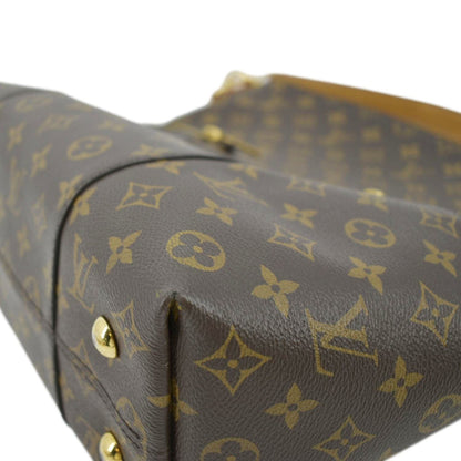 LOUIS VUITTON Melie Monogram Canvas Hobo Bag Brown
