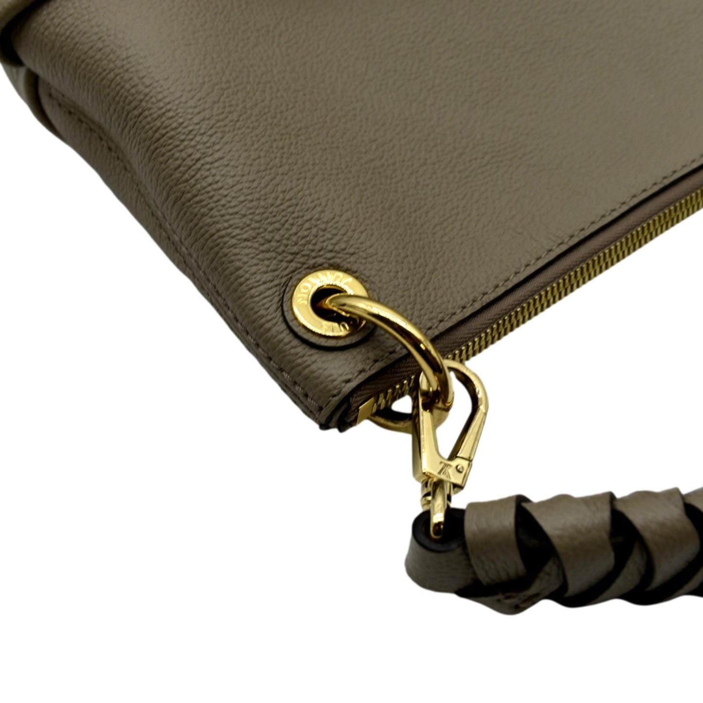 LOUIS VUITTON Maida Monogram Empreinte Leather Hobo Shoulder Bag Tourterelle