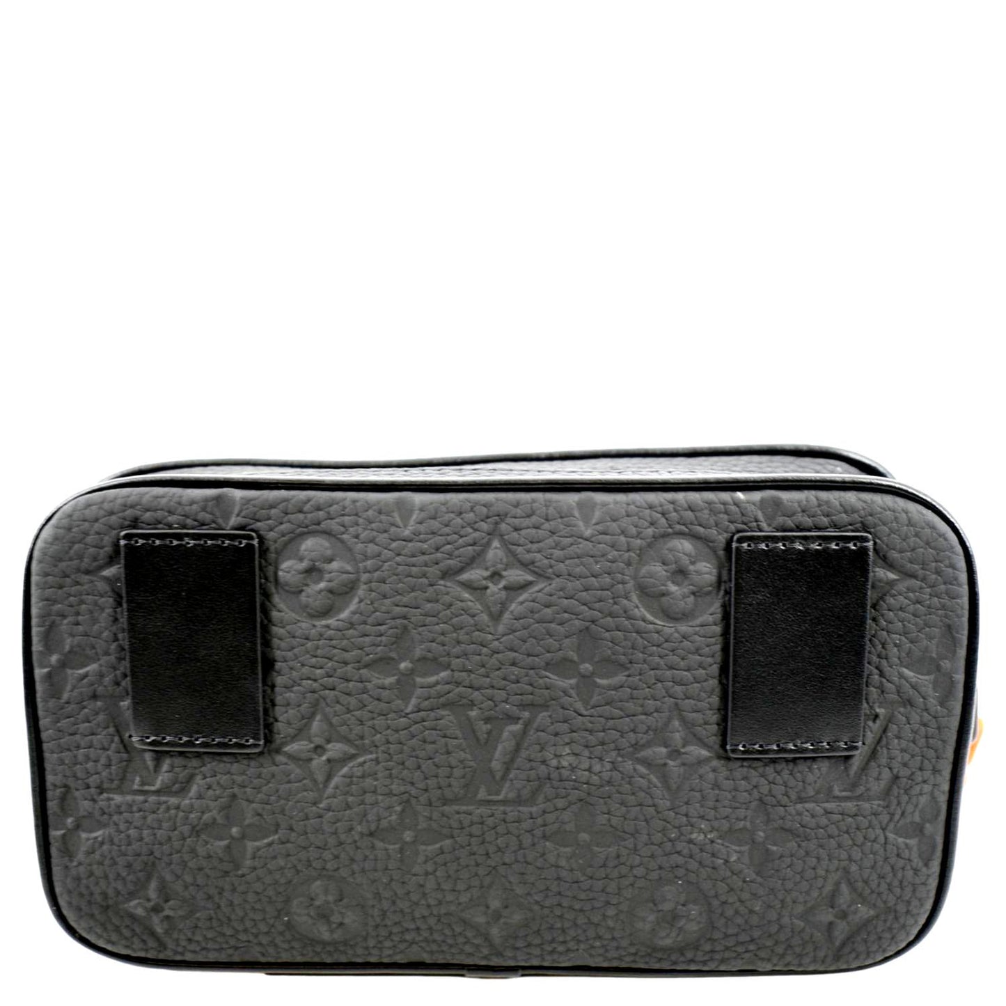 LOUIS VUITTON Volga Monogram Empreinte Chain Pochette Bum Bag Black