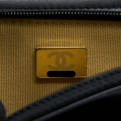 Chanel Pearl Crush Wallet on Chain Lambskin Black  (Microchip)