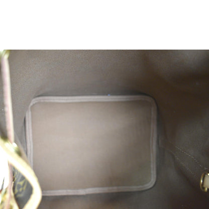 LOUIS VUITTON Petit Noe Monogram Canvas Shoulder Bag Brown