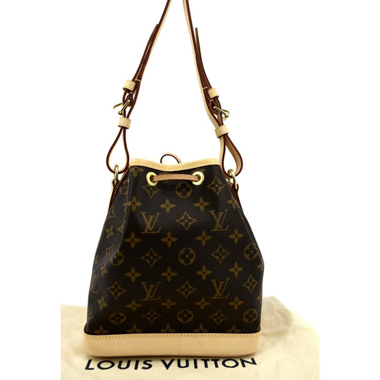 LOUIS VUITTON Petit Noe NM Monogram Canvas Shoulder Bag Brown