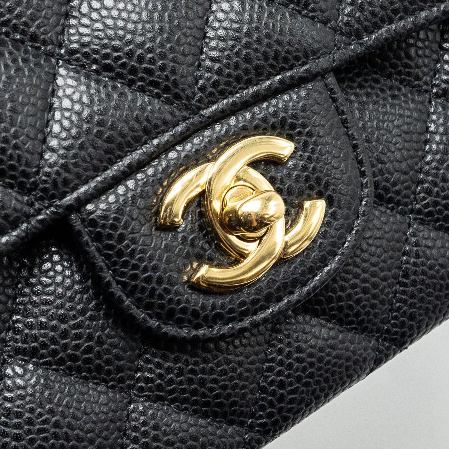 Chanel Medium Classic Double Flap Bag Caviar Black