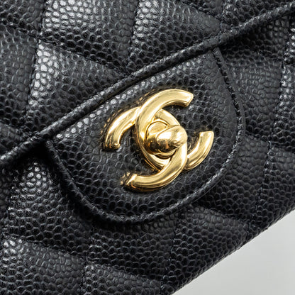 Chanel Medium Classic Double Flap Bag Caviar Black